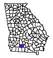Map of Colquitt County