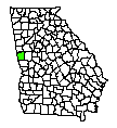 Map of Troup County