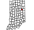 Map of Blackford County