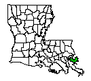 Map of St. Bernard Parish