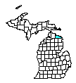 Map of Presque Isle County