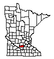 Map of Sibley County