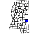 Map of Clarke County