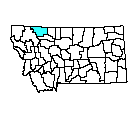 Map of Glacier County