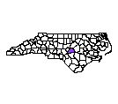 Map of Harnett County