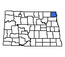 Map of Pembina County