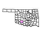Map of Comanche County