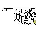 Map of McCurtain County