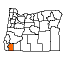 Map of Josephine County
