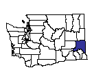 Map of Whitman County