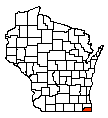 Map of Kenosha County