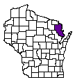 Map of Marinette County