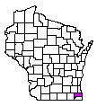 Map of Racine County