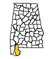 Map of Baldwin County
