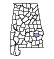 Map of Bullock County