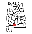 Map of Conecuh County
