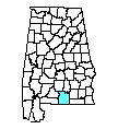Map of Covington County