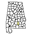 Map of Crenshaw County