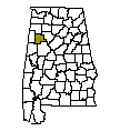 Map of Fayette County