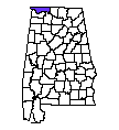 Map of Lauderdale County