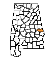 Map of Lee County