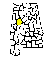 Map of Tuscaloosa County
