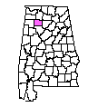 Map of Winston County
