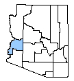 Map of La Paz County