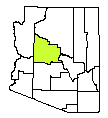 Map of Yavapai County