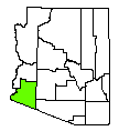Map of Yuma County