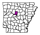 Map of Conway County