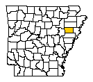 Map of Cross County