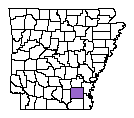 Map of Drew County