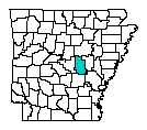 Map of Lonoke County