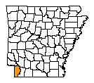 Map of Miller County