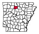 Map of Searcy County