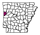 Map of Sebastian County