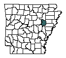 Map of Woodruff County