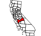 Map of Fresno County