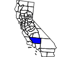 Map of Kern County