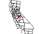 Map of Mariposa County