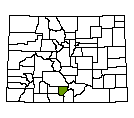 Map of Alamosa County