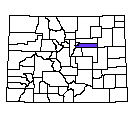 Map of Arapahoe County