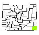 Map of Baca County