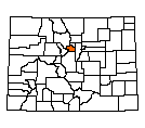 Map of Clear Creek County