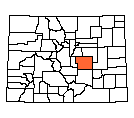 Map of El Paso County