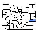 Map of Kiowa County
