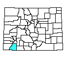 Map of La Plata County