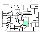 Map of Pueblo County