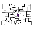 Map of Teller County